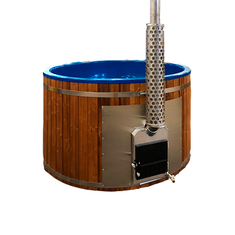 Hot Tube Ø cm Acylbecken blau integrierter Ofen