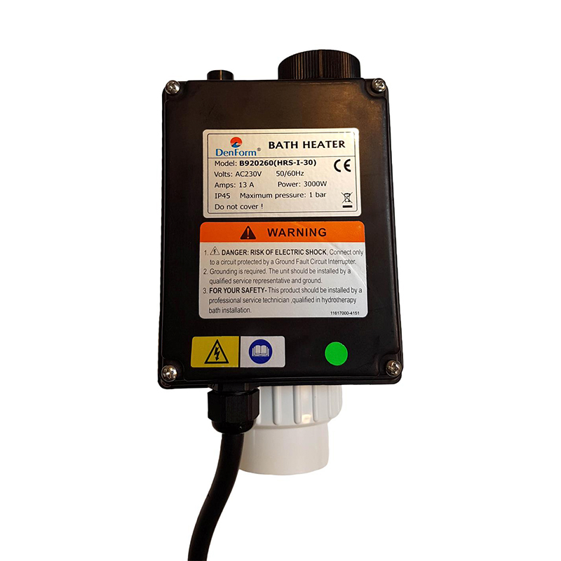 Varmelegeme, 3 kw m/term.+flowmåler