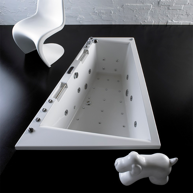 DenForm Stones Opal-Becken, Eckmodell links. 