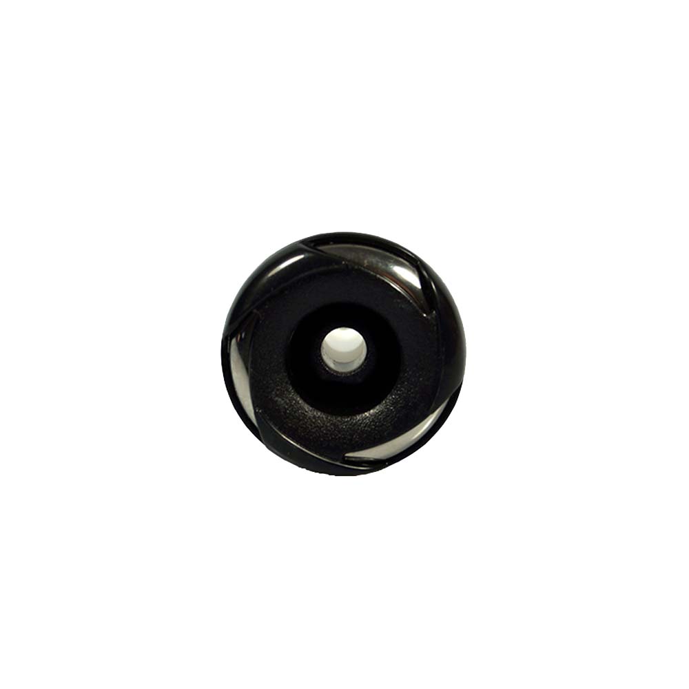 Düse mit direktem Strahl, Ø 57mm. Material: Metall, schwarzer Kunststoff