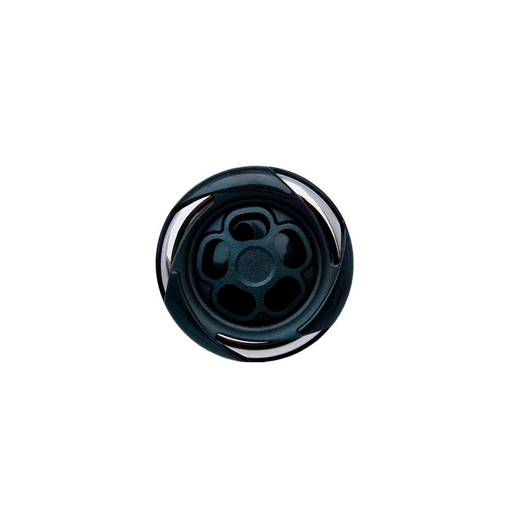 Düse, rotierender Strahl, schwarz/stahloptik, Ø90 mm