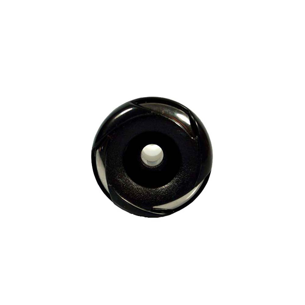 Düse, direkter Strahl, schwarz/stahloptik, Ø128 mm