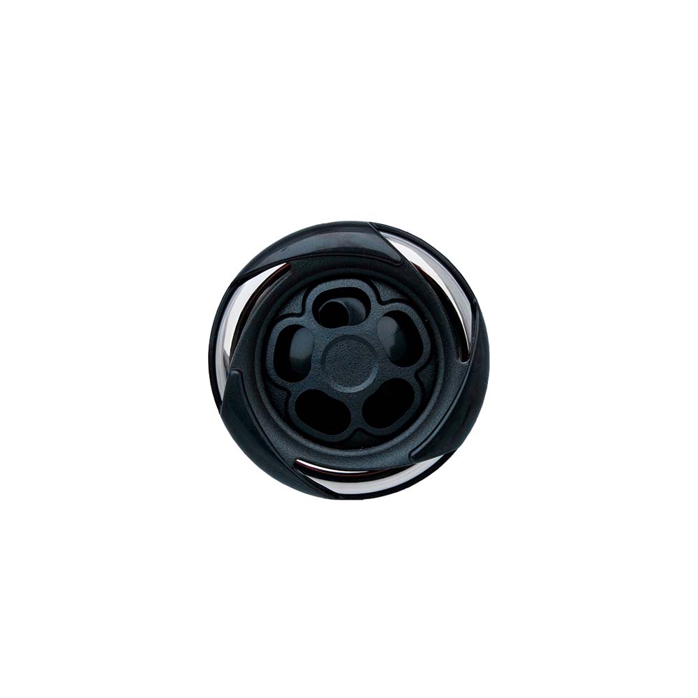 Düse, rotierend, schwarz/stahloptik, Ø128 mm