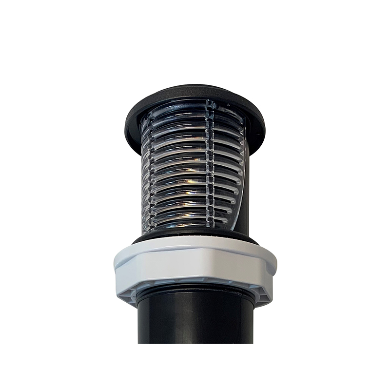 Pup-up Lautsprecher, rund, schwarz, mit LED