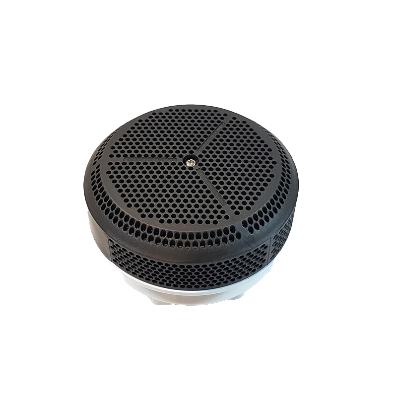 Saugstutzen, gerade, 45m³/Stunde, dunkelgrau