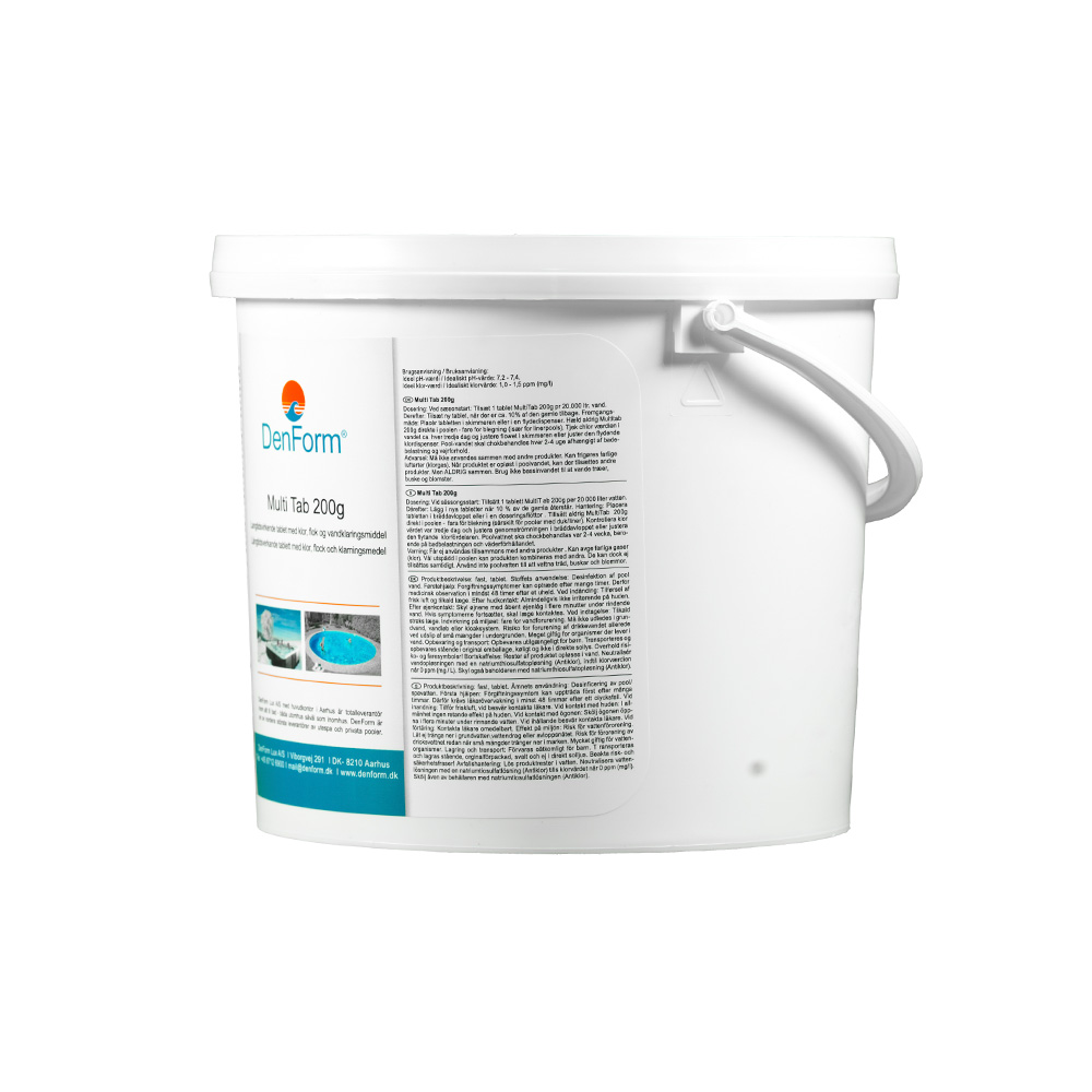 Chlor, Multitabs, 200g/Stück, 5 kg